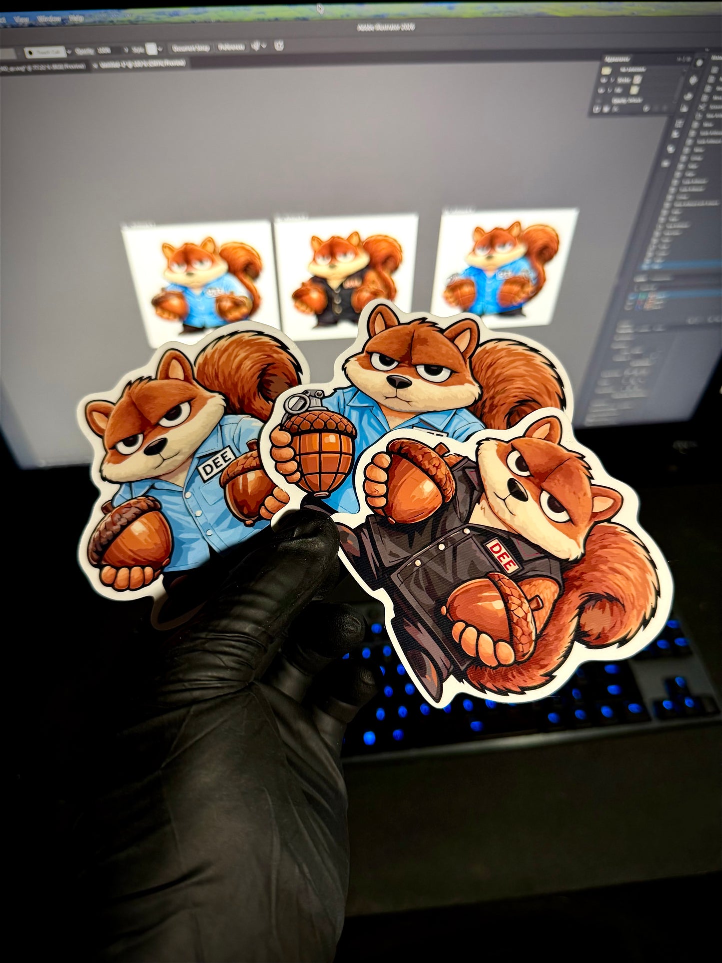 Dee's Nuts Sticker (3") - Dee Cuts